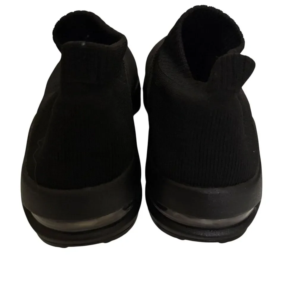 MRIP Womens Walking Shoes Sneakers Mesh Casual Slip On Black 9.5